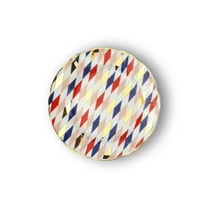Bitossi Home Dessert Plate Quadri