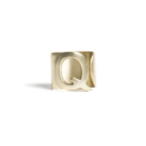 Bitossi Home Napkin Holder - Letter Q