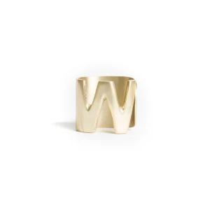 Bitossi Home Napkin Holder - Letter W