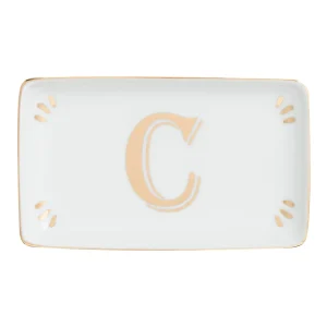 Bitossi Home Rectangular Tray Letter C