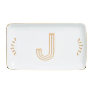 Bitossi Home Rectangular Tray Letter J