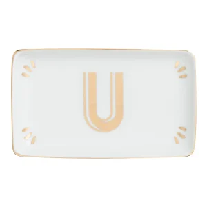 Bitossi Home Rectangular Tray Letter U