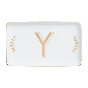 Bitossi Home Rectangular Tray Letter Y
