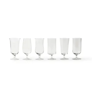 Bitossi Home Set 6 Beer Glasses Assorted Shapes
