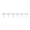 Bitossi Home Set 6 Goblets Assorted Shapes - Transparent Texture