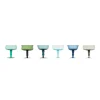 Bitossi Home Set 6 Goblets Assorted Shapes - Transparent Texture