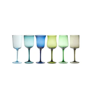 Bitossi Home Set 6 Goblets Mixed Shapes