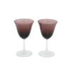Bitossi Home Set 6 Liqueur Goblets Purple