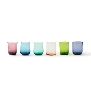 Bitossi Home Set 6 Tumblers Mixed Shapes