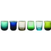 Bitossi Home Set 6 Tumblers Mixed Shapes