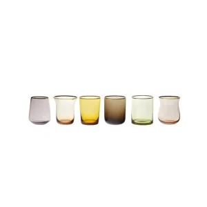 Bitossi Home Set 6 Tumblers Mixed Shapes