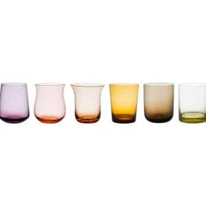 Bitossi Home Set 6 Tumblers Mixed Shapes